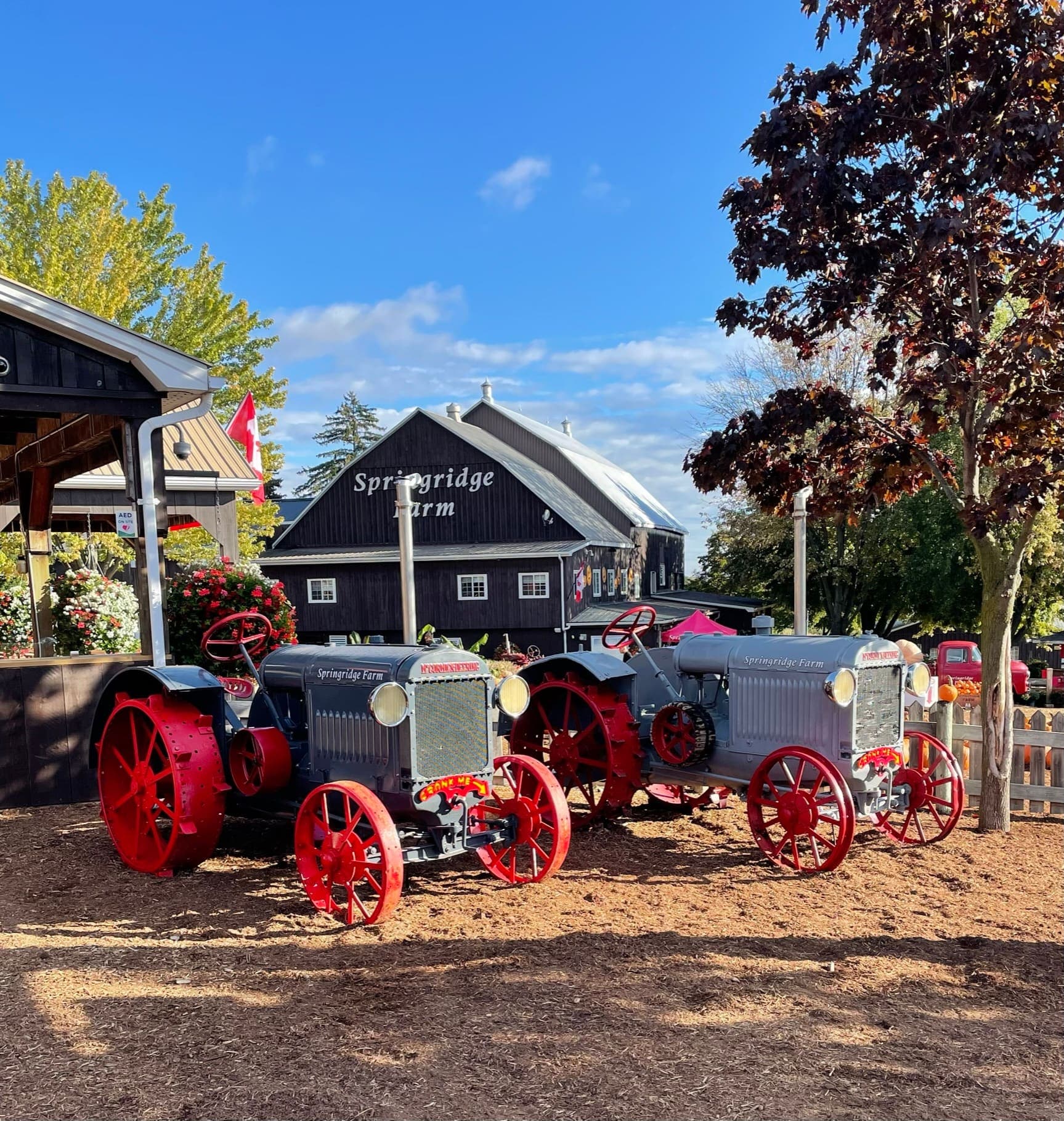 Two finished Crank Tractor conversions at Springridge Farm